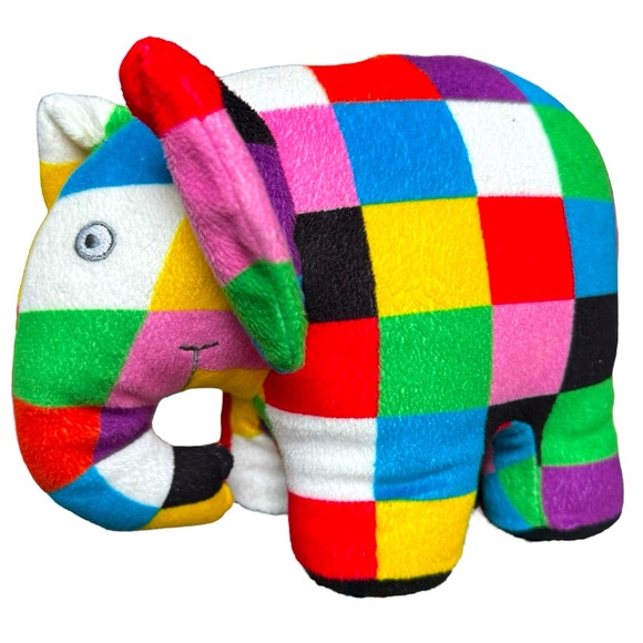 Other - Vintage Elmer the Patchwork Elephant Plush Toy